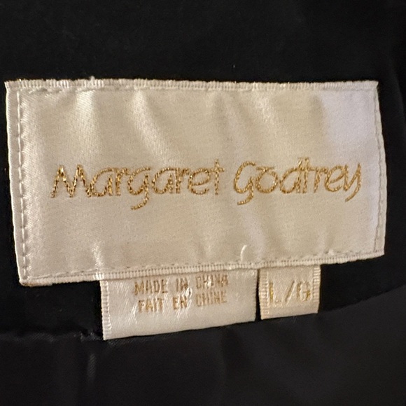 Vintage Margaret Godfrey Black Suede Leather Jacket w Leopard Print Details - Picture 4 of 6